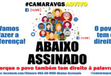 Grupo se mobiliza por transmissão ao vivo das sessões da Câmara