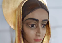 Imagem de Sant’Ana foi restaurada durante a semana