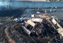 Incêndio atinge chácara e destrói materiais guardados no local