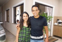 Jogador Jadson do Corinthians visita Vargem