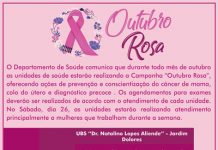 Prefeitura realizará Campanha Outubro Rosa nos postos