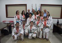 Campeões da Associação Bushido de Judô visitaram gabinete