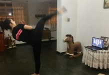 Atletas de Vargem lidam com a pandemia treinando em casa