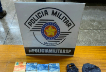 Rapaz foi pego pela PM enquanto vendia crack
