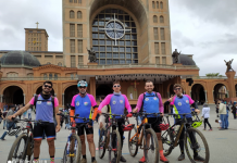 Vargengrandenses foram de bicicleta até Aparecida