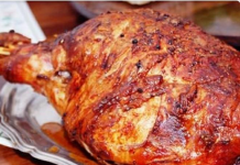 Pernil trochado e lasanha da Neiva Gorini