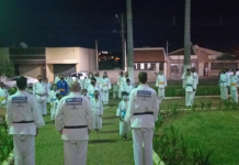 Projeto Social Bushido de Judô realiza treinamento ao ar livre