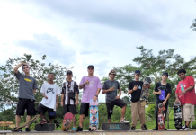 Skatistas adotaram a pista da Barragem Eduíno Sbardellini