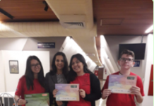Alunos premiados de Vargem receberam medalha da OBMEP