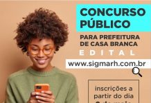 Prefeitura de Casa Branca abre concurso público