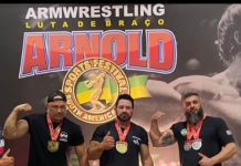 Marcelo Oliveira foi campeão invicto no Arnold Classic
