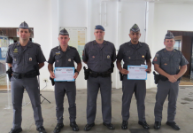 Policiais militares de Vargem foram homenageados