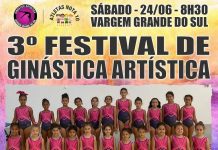 3º Festival de Ginástica Artística é neste sábado