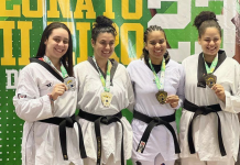 Larissa Pirola é pentacampeã no Brasileiro do Taekwondo