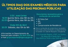 Exames para as piscinas públicas começam na quinta
