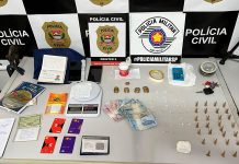 Polícia prende dupla em flagrante por tráfico