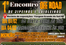 Vem aí o 1º Encontro Off Road de Jipeiros e Gaioleiros