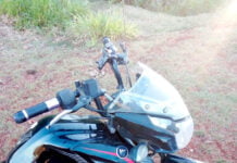 Moto furtada foi encontrada