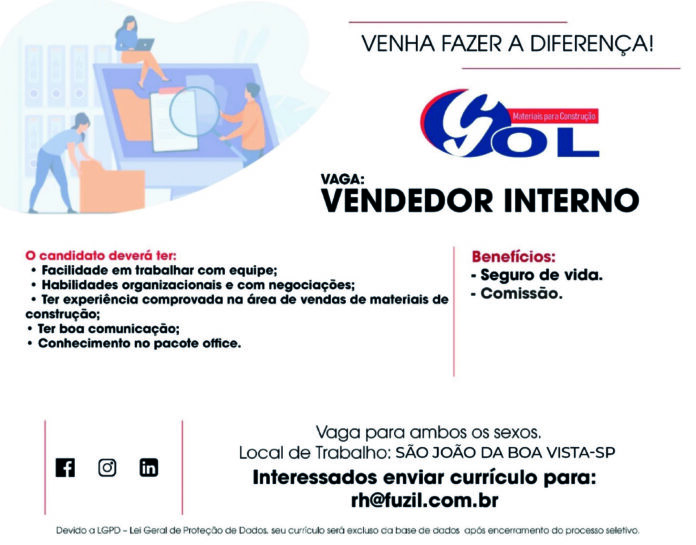Vendedor Interno Sj