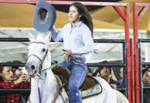 Maria Eduarda competiu Três Tambores na Festa da Batata