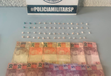 Tentou esconder droga na boca, mas foi detido