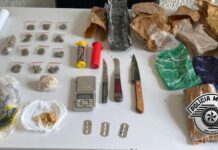 Muita droga foi apreendida em casa abandonada