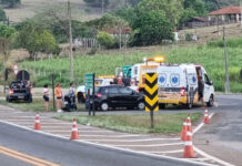 Acidente no trevo do Pedregulho deixa feridos