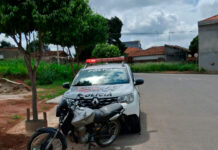 Moto furtada em Grama é localizada