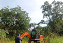 Escavadeira foi furtada e encontrada em Casa Branca