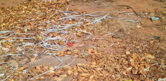 Moradores do Jd. Santo Expedito reclamam das queimadas de cascas de cebola e alho