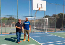 Prefeitura de Grama realizou pinturas das quadras da cidade