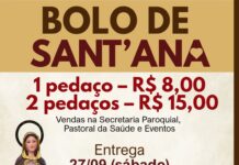 Entrega do bolo de Sant’Ana será neste sábado
