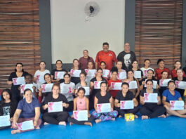 Realizado curso de defesa feminina em Andradas