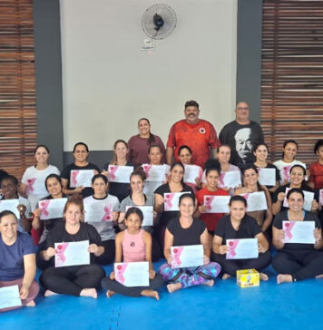 Realizado curso de defesa feminina em Andradas