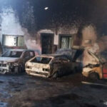 Fogo atinge estabelecimento e danifica veículos em Casa Branca