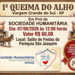 Sociedade Humanitária realiza 1ª Queima do Alho