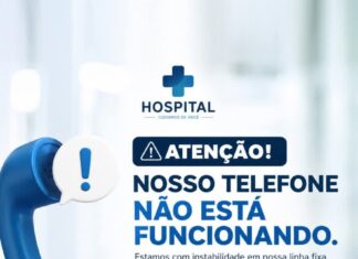 Hospital de Caridade de Vargem informa instabilidade na linha telefônica fixa