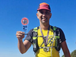 Atleta de Vargem fica em 2º na Ultramaratona do Vulcão