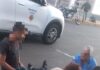 Mulher é atropelada por veículo da Saúde