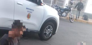 Mulher é atropelada por veículo da Saúde