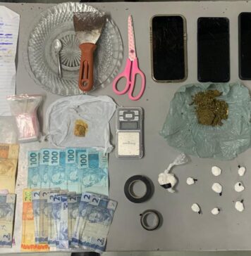 Casal é preso por tráfico após fuga de moto na Vila Santa Terezinha