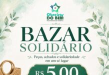 Bazar Solidário acontece neste domingo