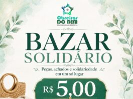 Bazar Solidário acontece neste domingo
