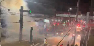 PM usa munição de impacto para dispersar tumulto