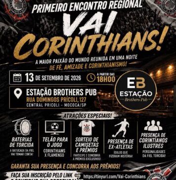 Torcedores do Corinthians se reúnem em Mococa no dia 13