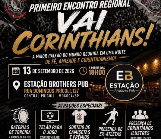 Torcedores do Corinthians se reúnem em Mococa no dia 13