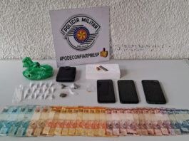 Homens são presos com crack, cocaína e maconha