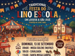 Festa do Lino Escola será no dia 13, em louvor a São José
