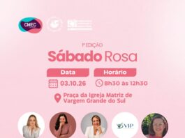 1ª edição do Sábado Rosa será neste sábado