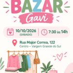 Bazar do GAVI acontecerá neste sábado, dia 10